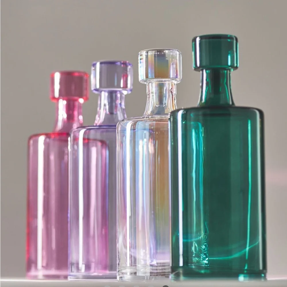 Anthropologie‎ Colorful Glass Decanters